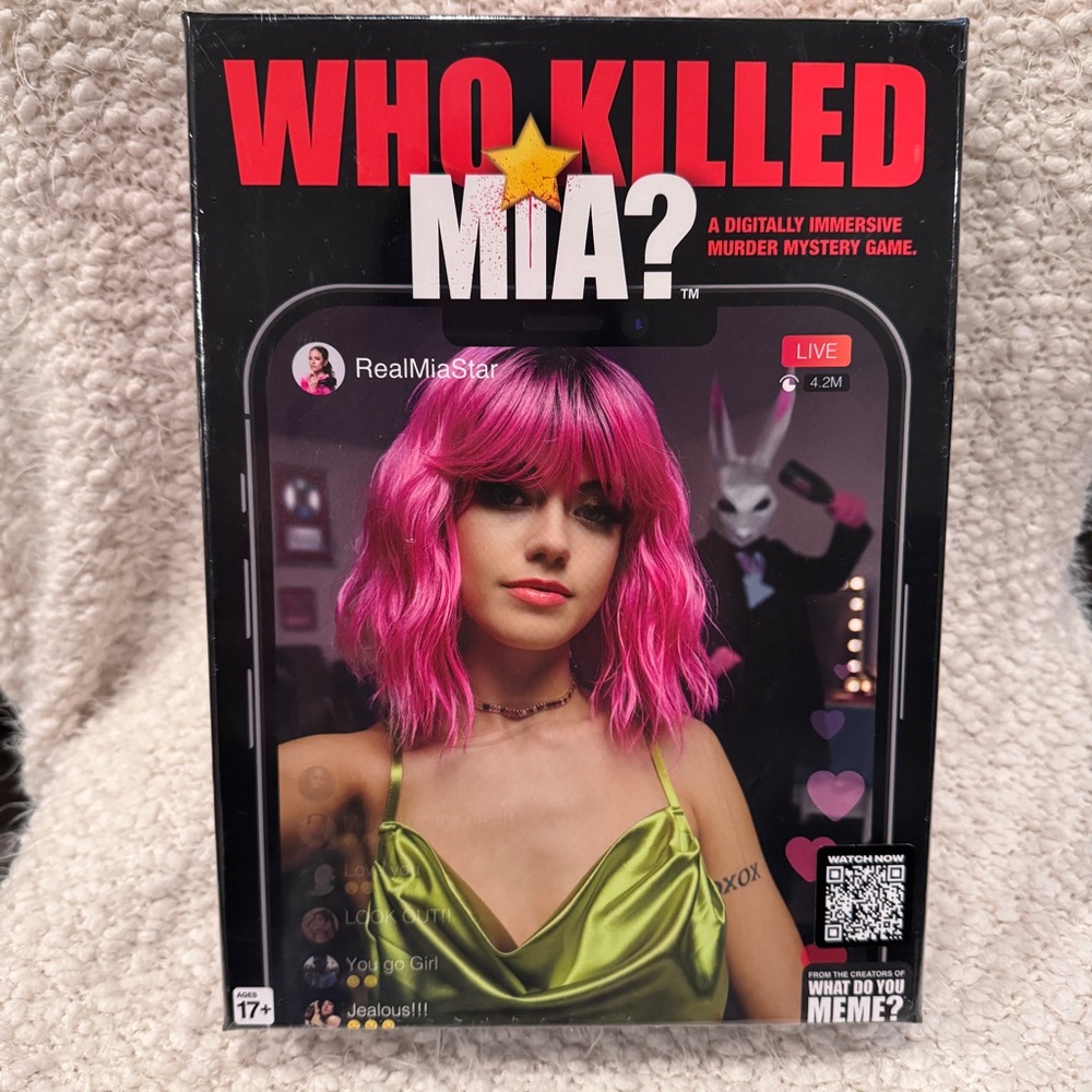 WHO KILLED MIA Digitally Immersive Murder Mystery Game Brand New Sealed Ages 17+